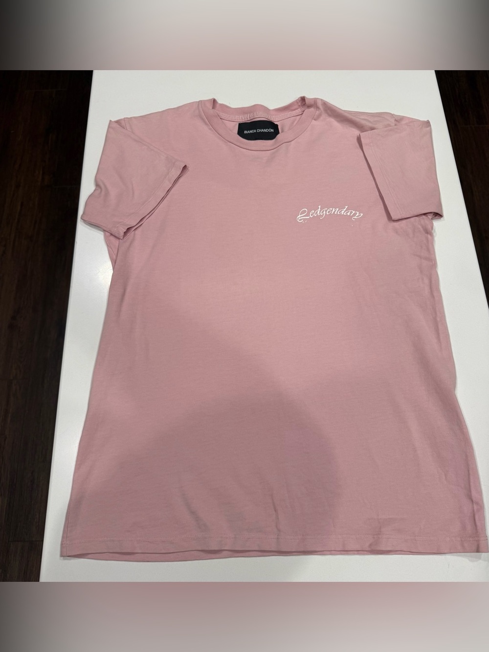Bianca Chandon Pink Legendary Graphic Crew Neck Short Sleeve Men's T-Shirt Med.